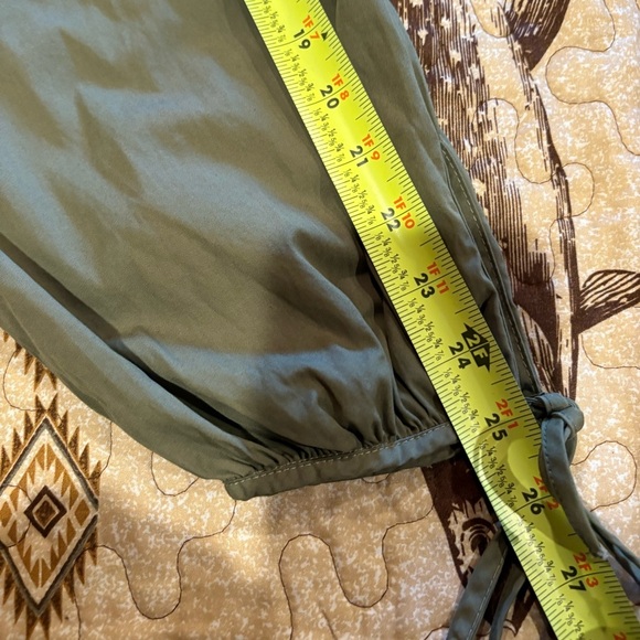 J. Crew Cotton poplin tie-sleeve button-front romper women’s M - Picture 14 of 14